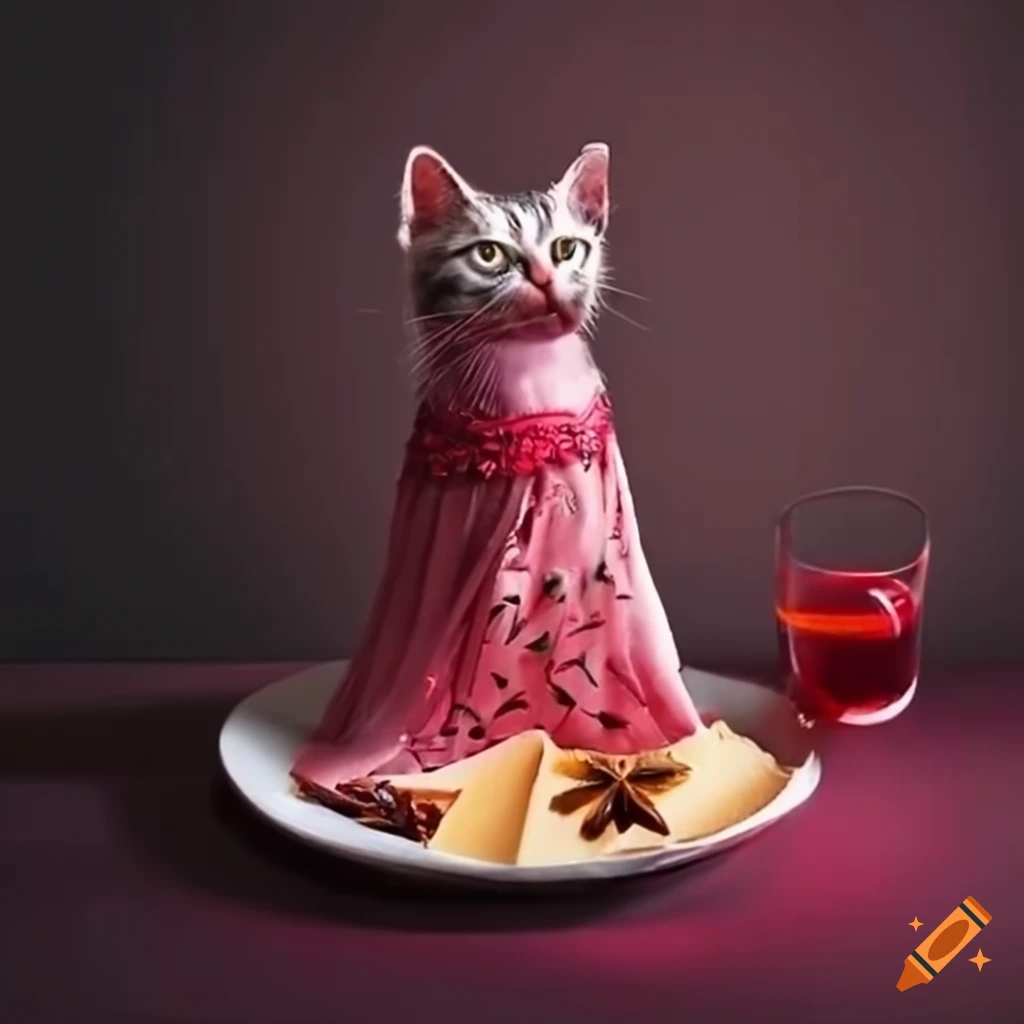 Festive Party Dresses With Mulled Wine And Cheese Cat On Craiyon