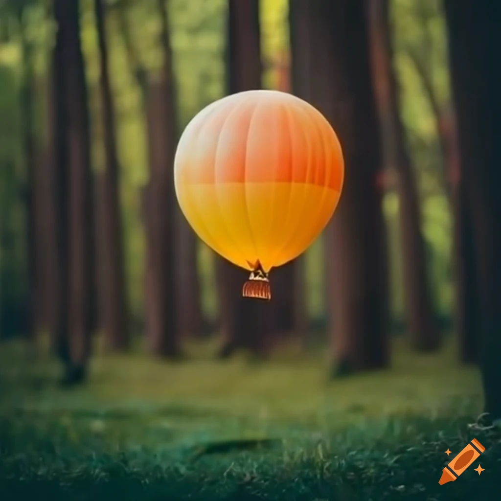 Balloon in a forest