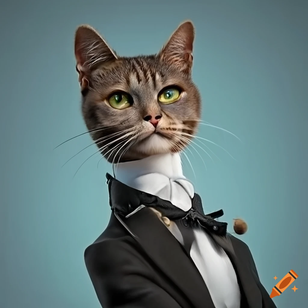 Elegant gentleman cat