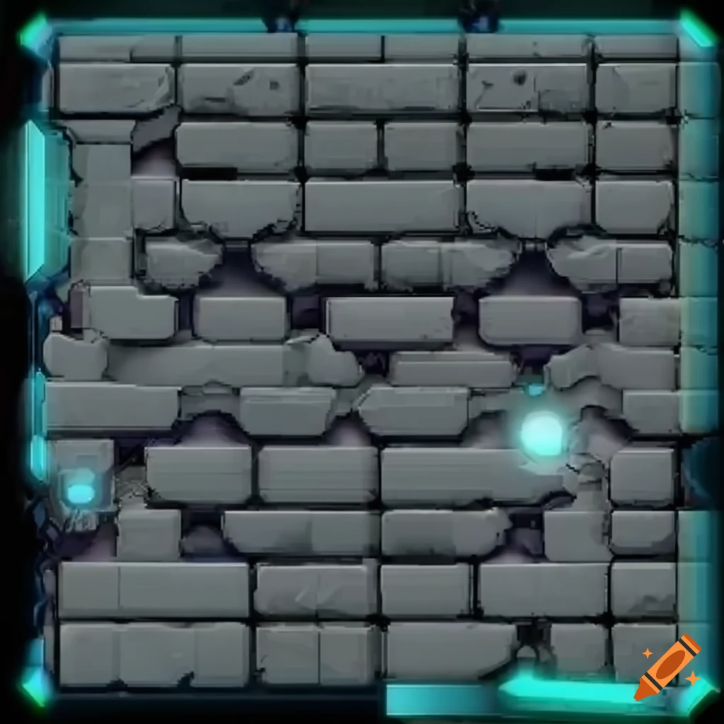Realistic rock platform tiles for metroid dread game on Craiyon