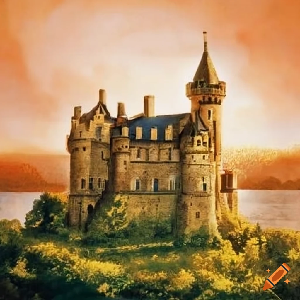 castle postage stamp
