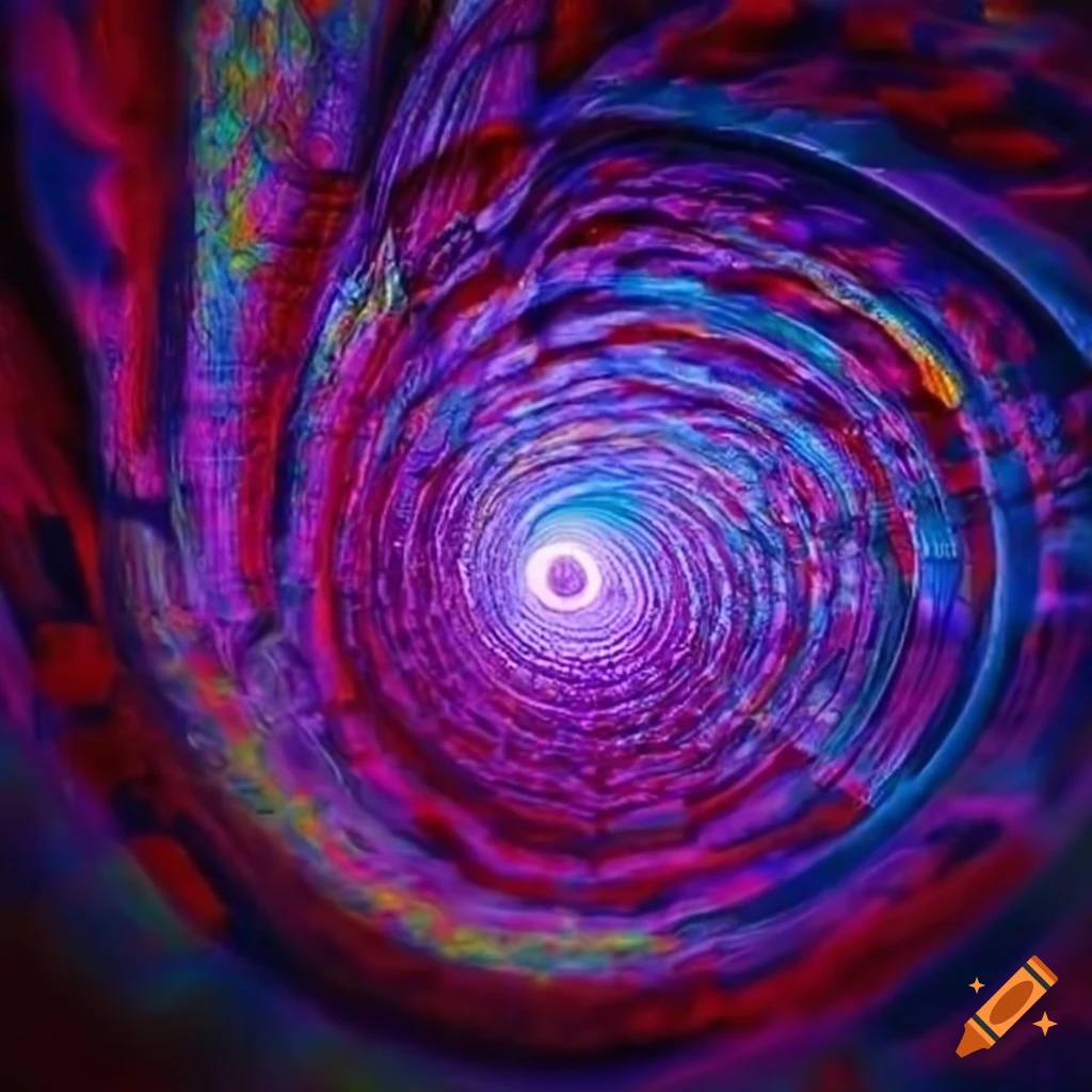 Tunnel of eyes artwork on Craiyon