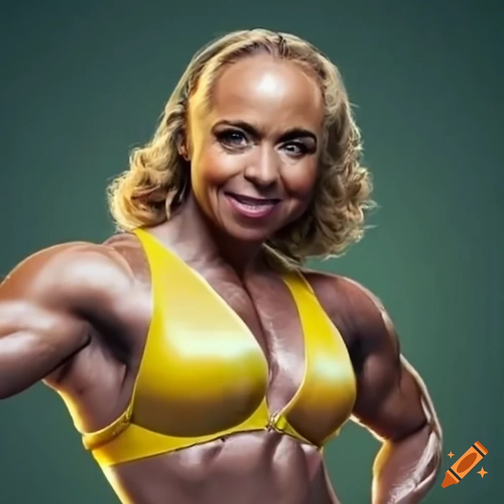 image-of-a-female-bodybuilder-as-a-bee-themed-superhero-on-craiyon