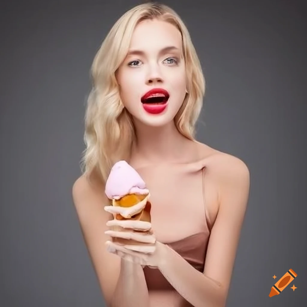 tempting-ice-cream-on-a-captivating-face-on-craiyon
