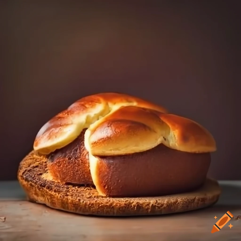 Banana brioche with chocolate ganache