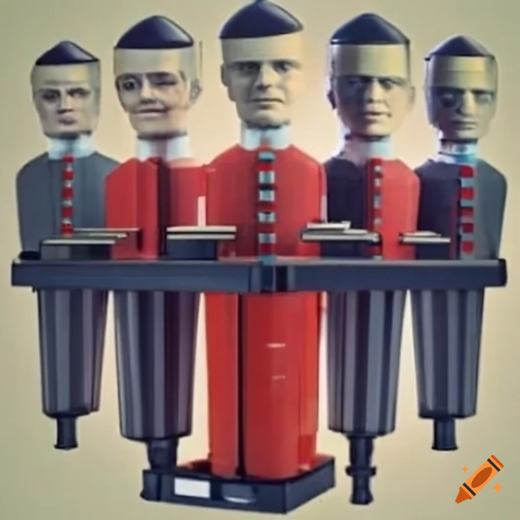 robots performing at Kraftwerk concert