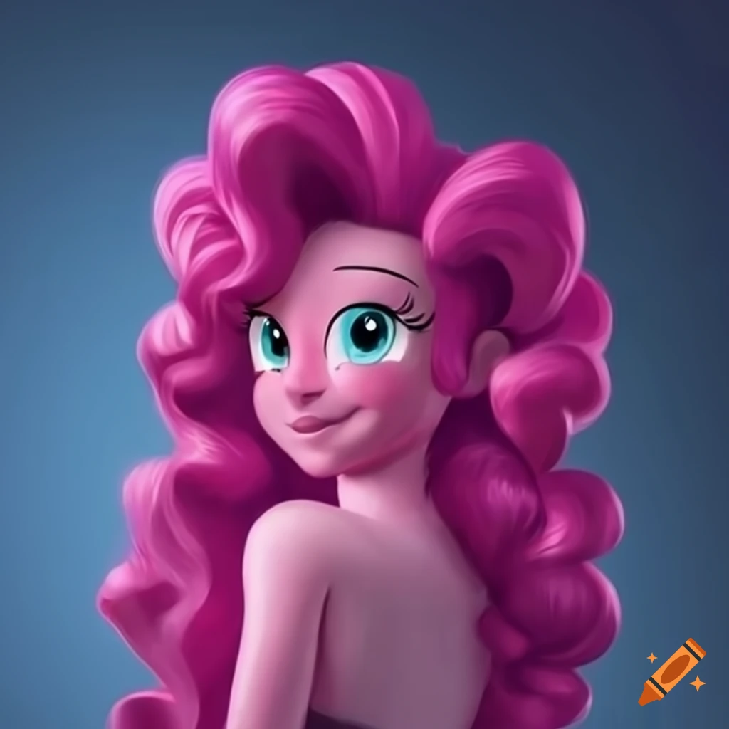 Detailed and realistic digital art of pinkie pie from my little pony on  Craiyon