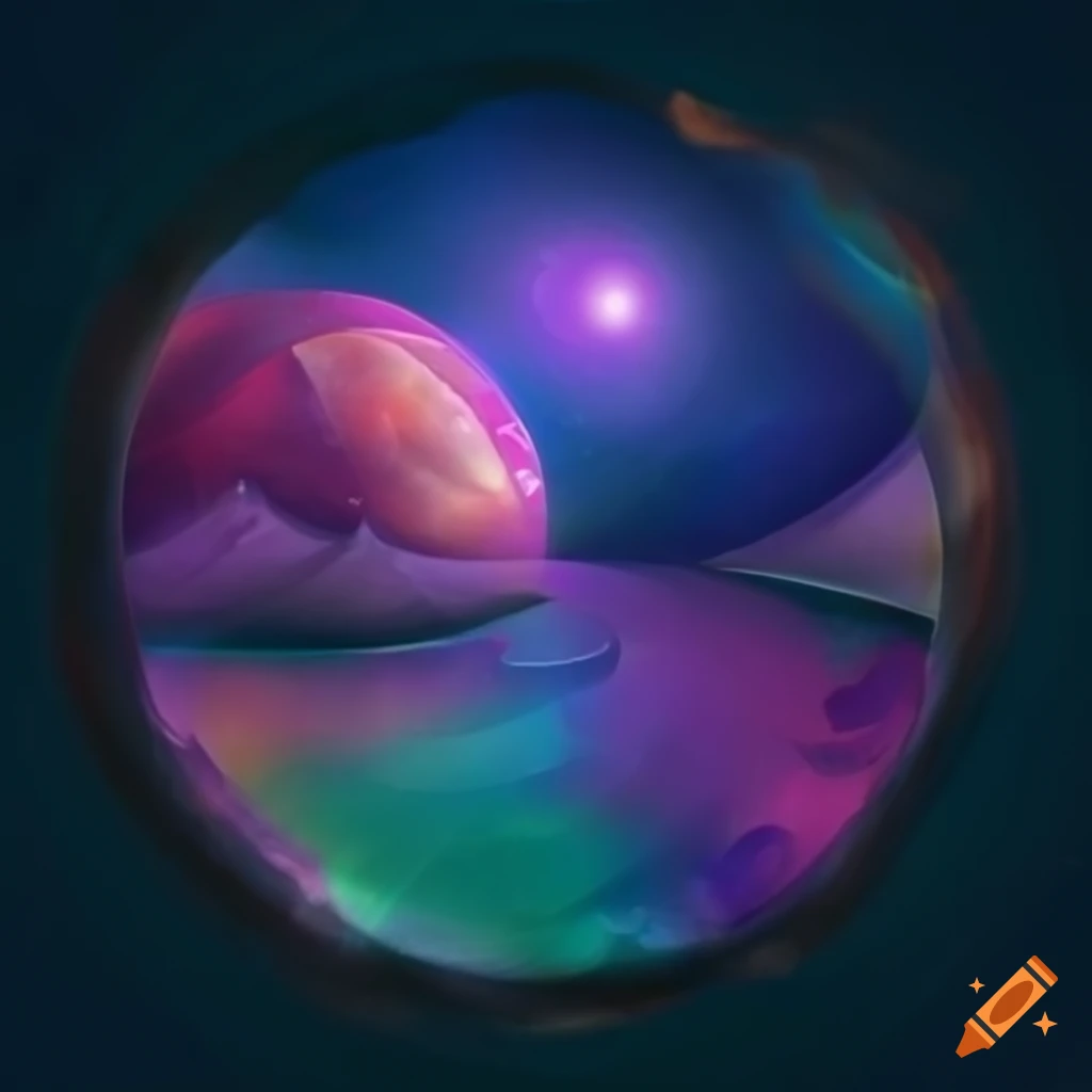 Icon of a dreamscape circle