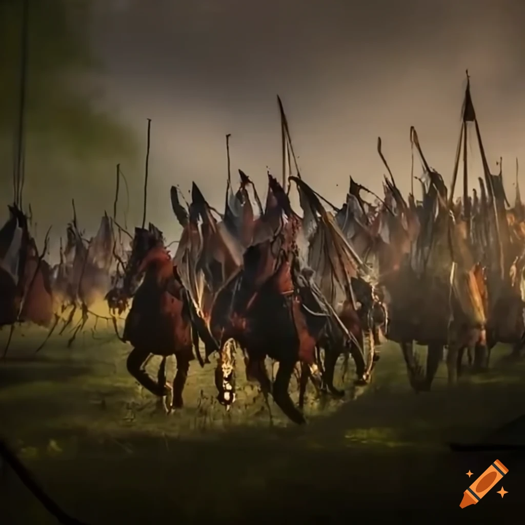 depiction of the battle of Waxhaw