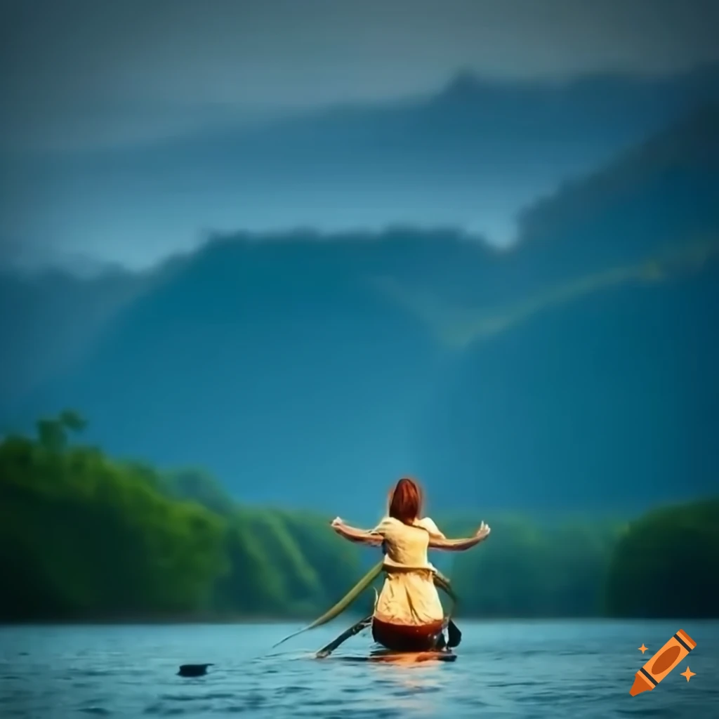 woman-rowing-a-boat-on-portlattam-river