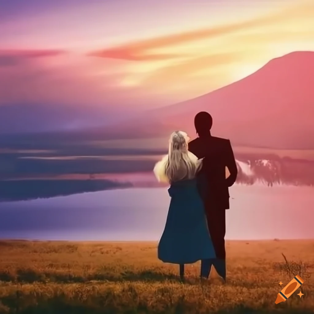 couple enjoying a scenic countryside view