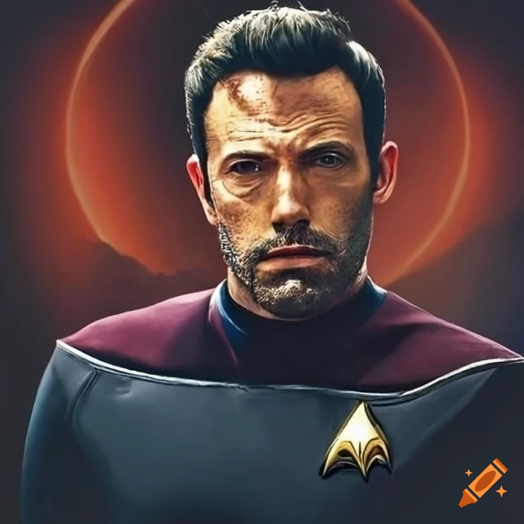pulp action magazine cover of Ben Affleck as a futuristic assassin
