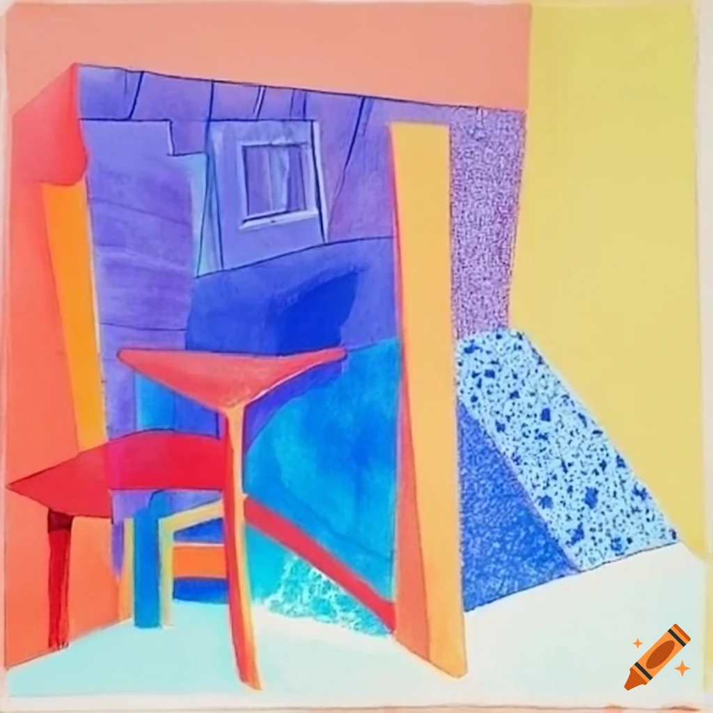 unique architectural structure inspired by David Hockney