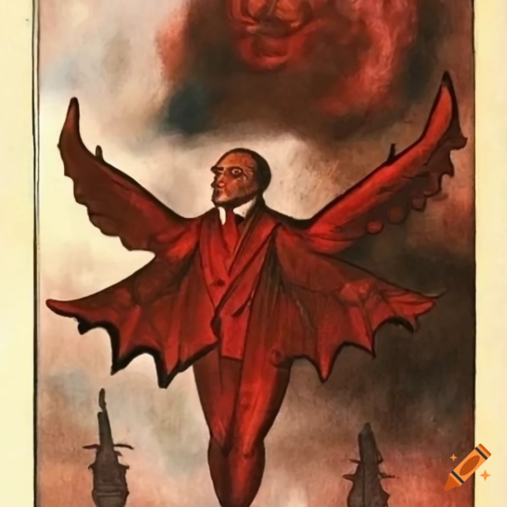 satirical image of Mothman as Lenin