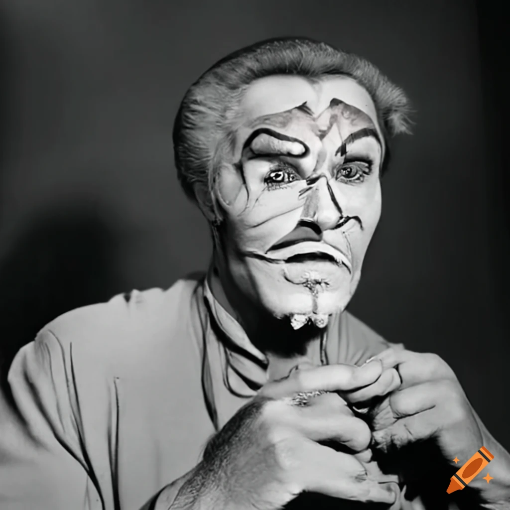 hilarious wolf make-up on actor