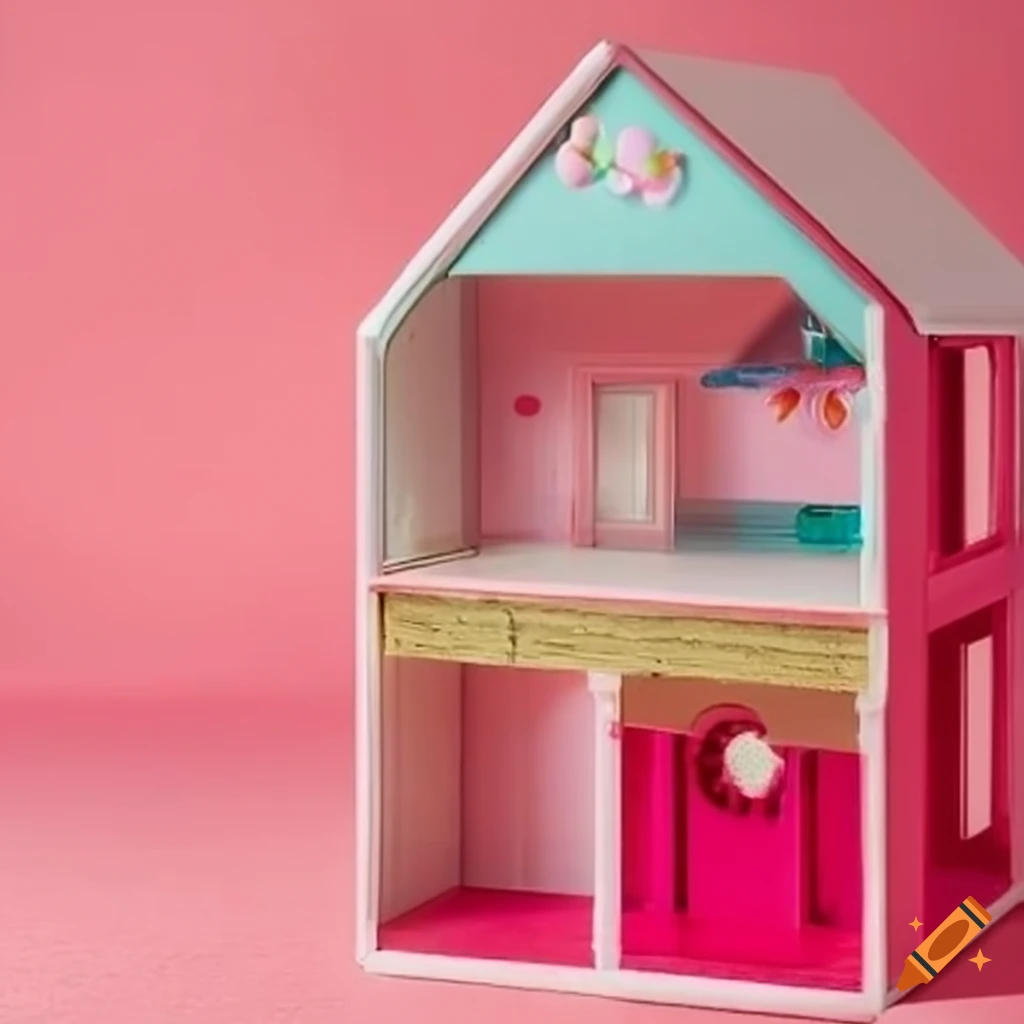 Dollhouse With Candy Themed Decor On