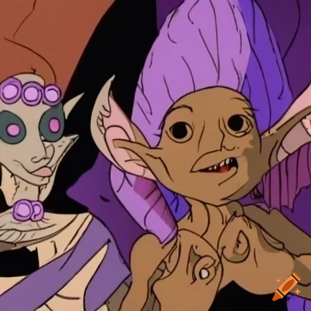 The dark crystal cartoon from the 90s