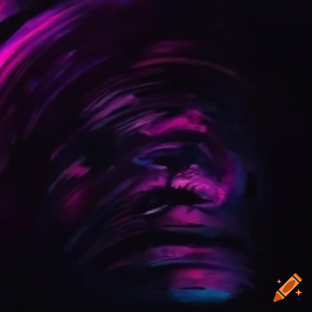 abstract glitch artwork in dark tones