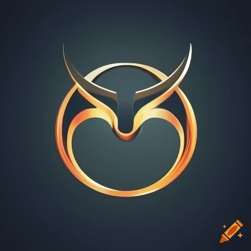 Elegant animal logo with golden ratio design
