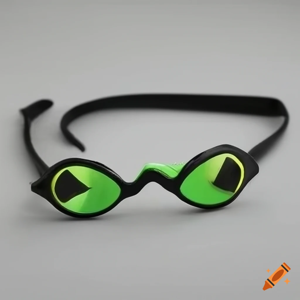 Snake-eye glasses for superhero costume