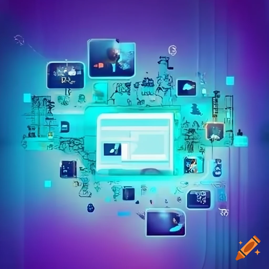 Visual representation of digital solution revenue growth on Craiyon