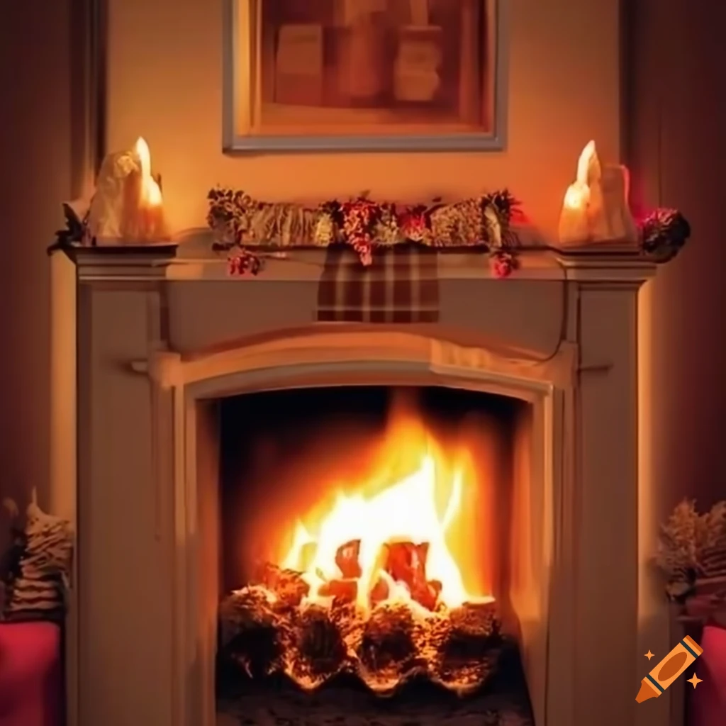 cozy holiday fireplace with a warm message and Flexsys logo