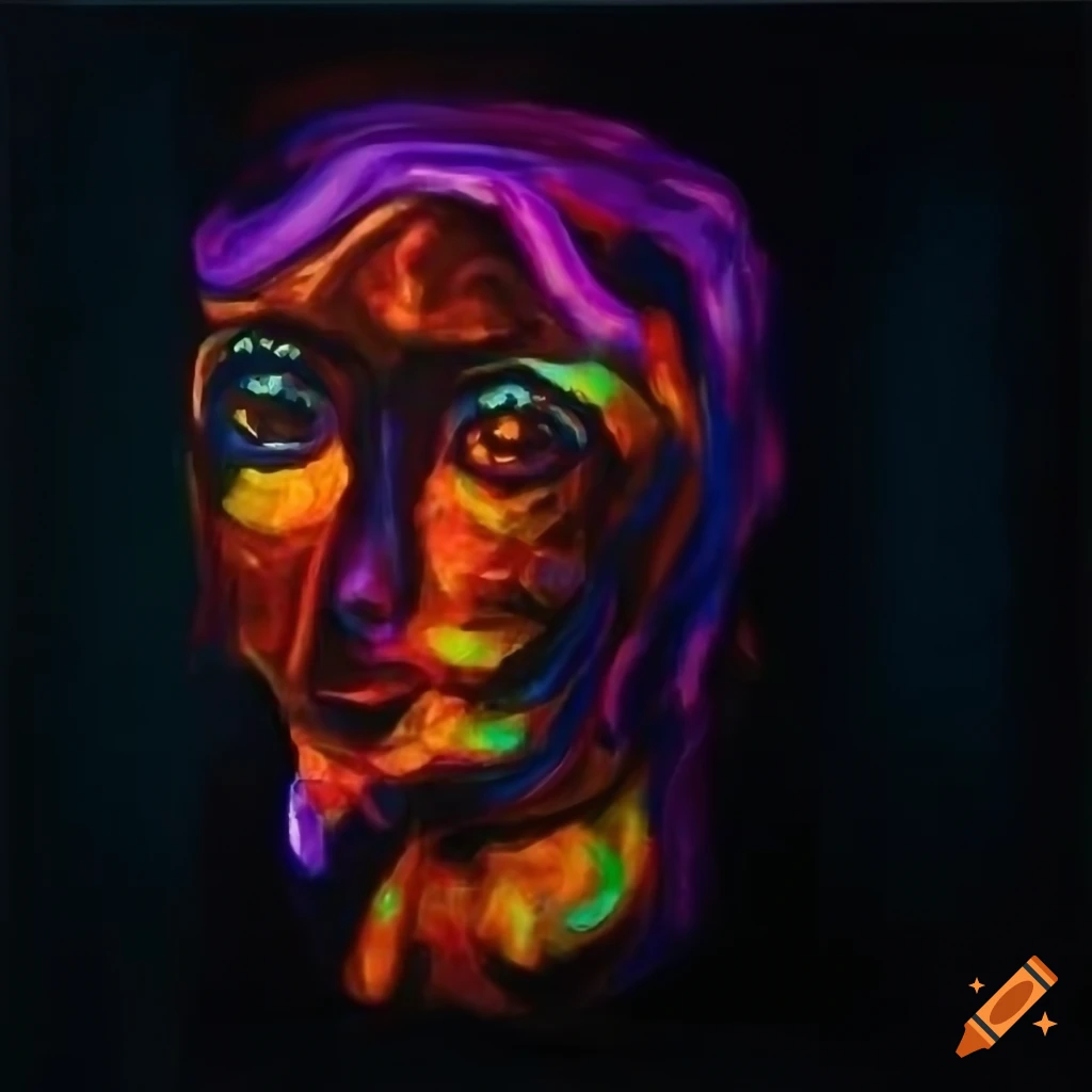 melting figures on a minimalistic background