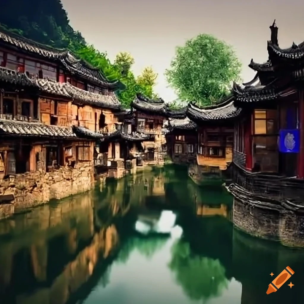 picture of a small Chinese village