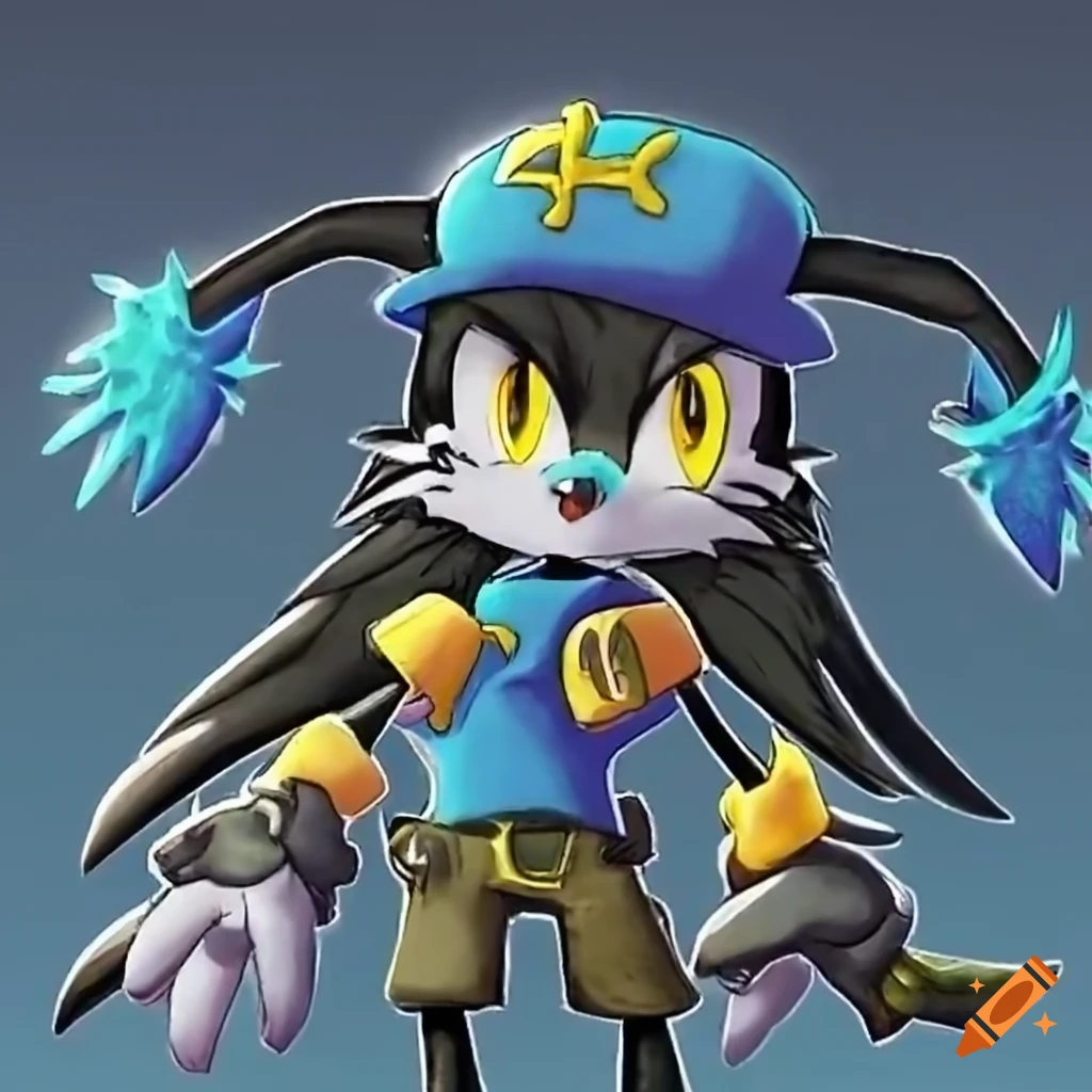 Klonoa dressed as a mad max soldier with leather outfit