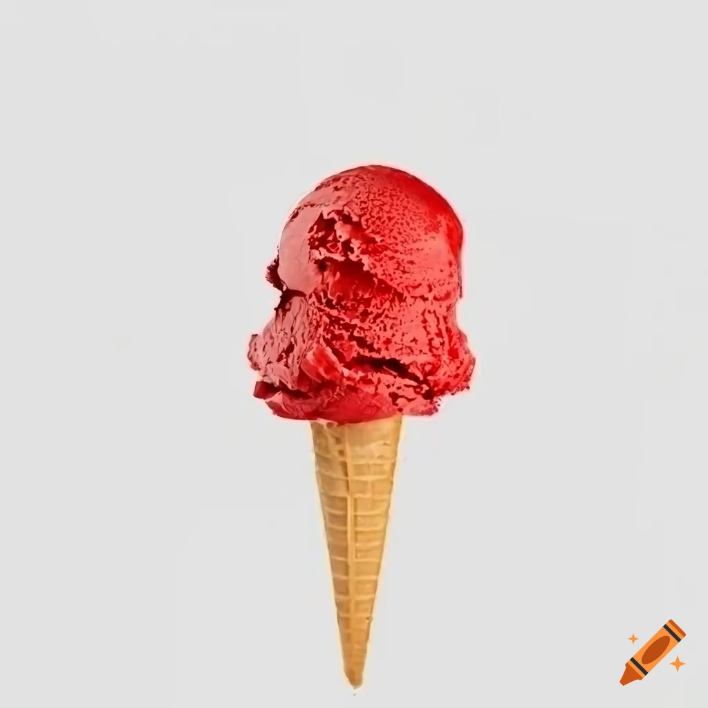 colorful-ice-cream-on-a-white-background
