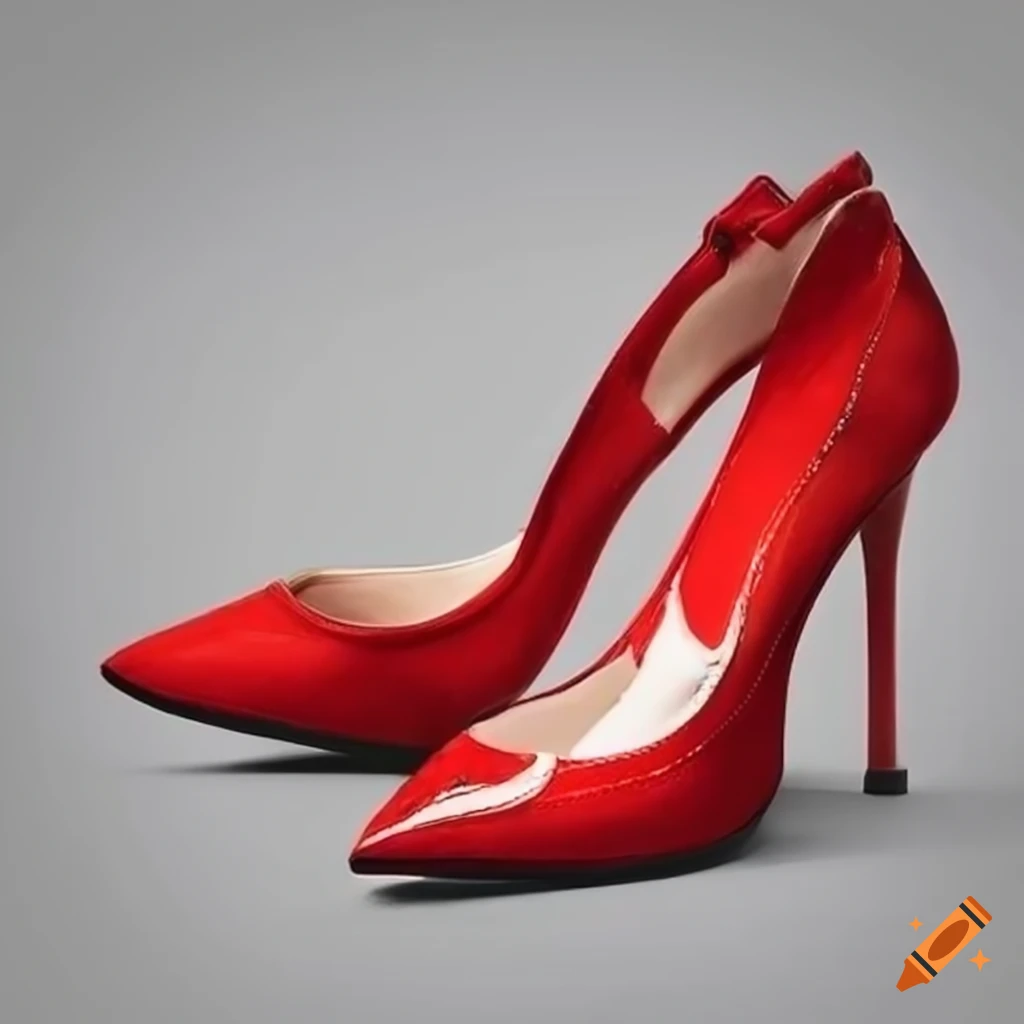 Stylish red women's shoes