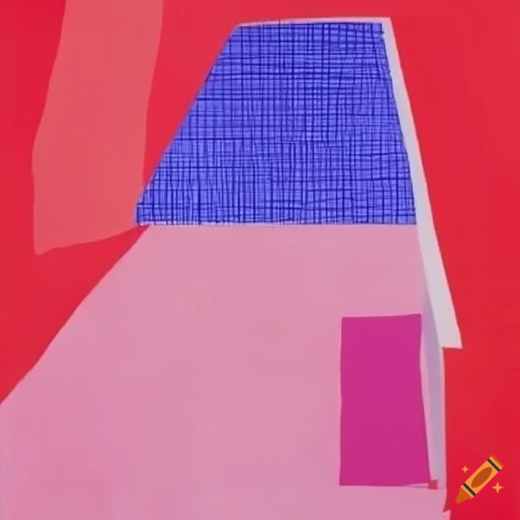 special-shaped spatial structure inspired by David Hockney