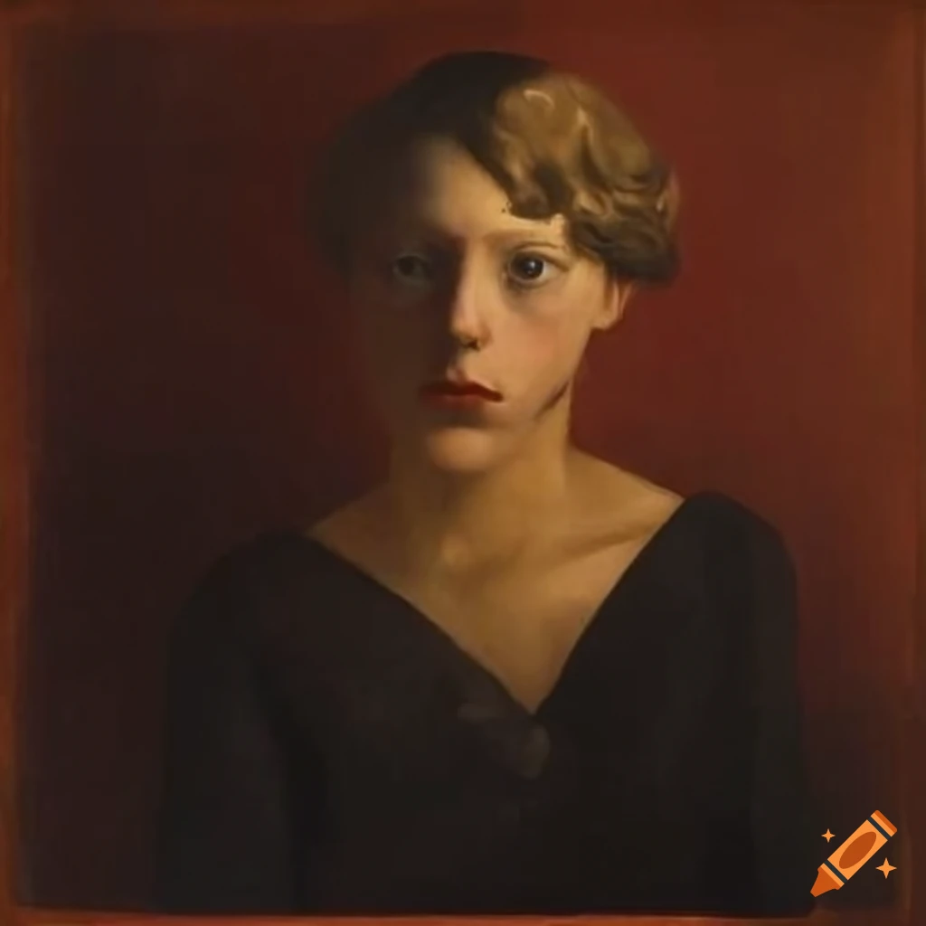 portrait painting with timid and shy French young ladies