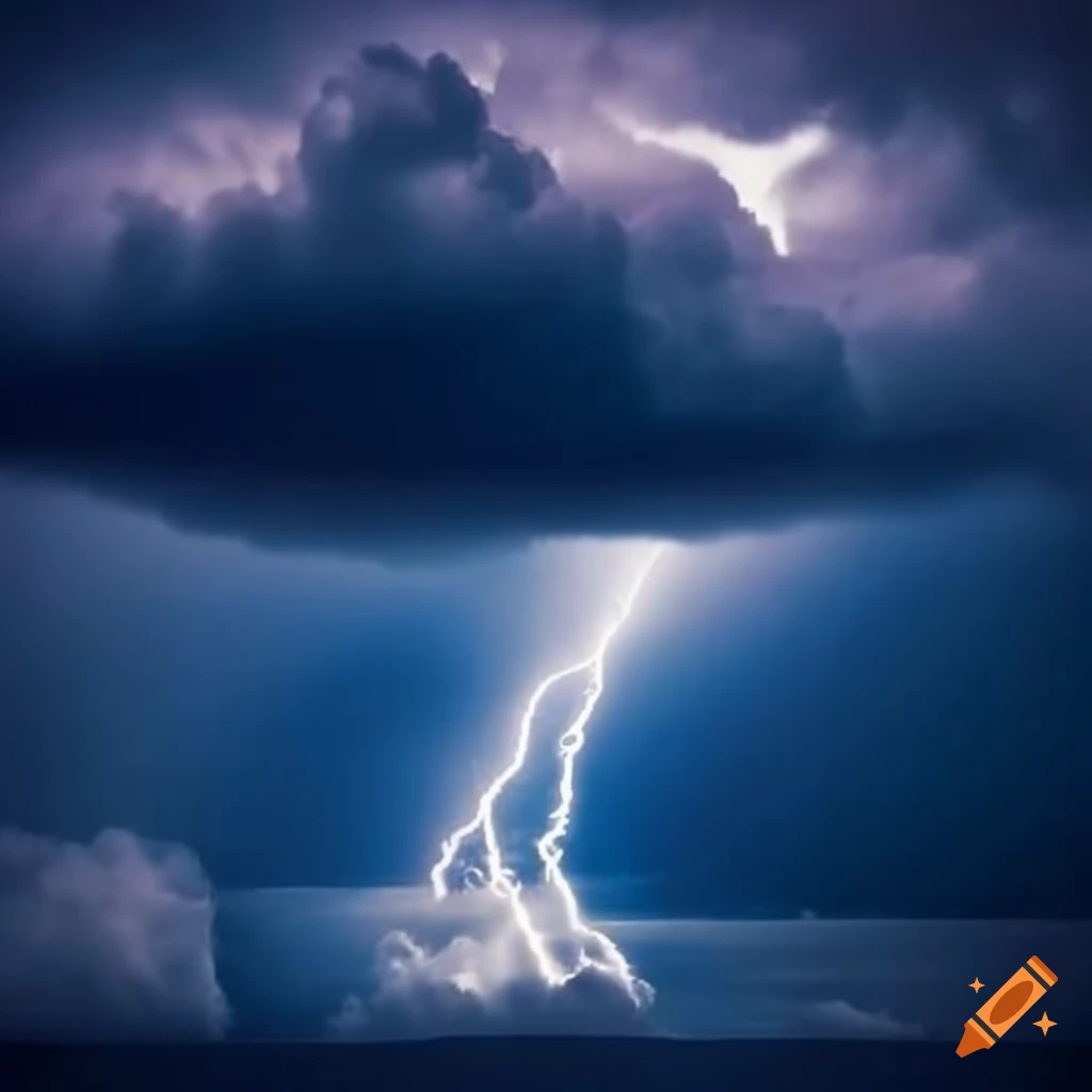 Image Of Dark Clouds And Thunder