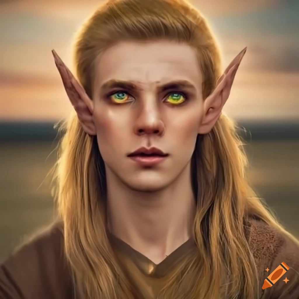 portrait-of-a-young-man-with-golden-skin-in-a-steppe-landscape-on-craiyon