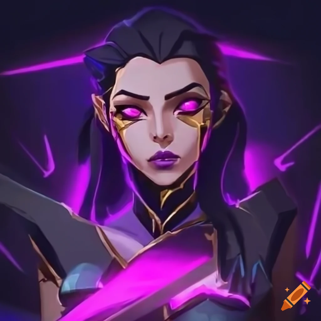 Reyna Showing Rever Knife In Valorant With Motion Blur On Craiyon