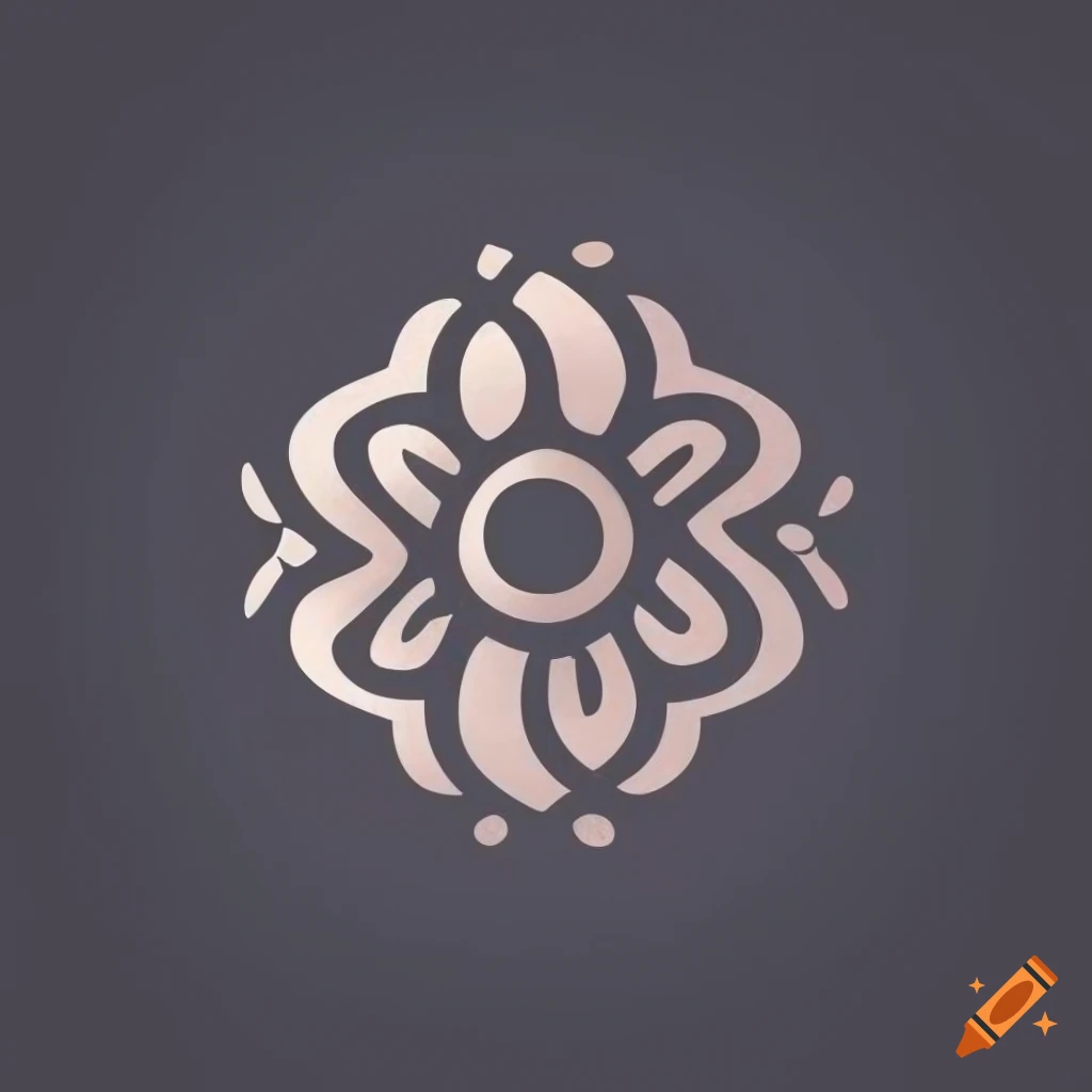 Minimalist grey logo of square bread and flowers on Craiyon