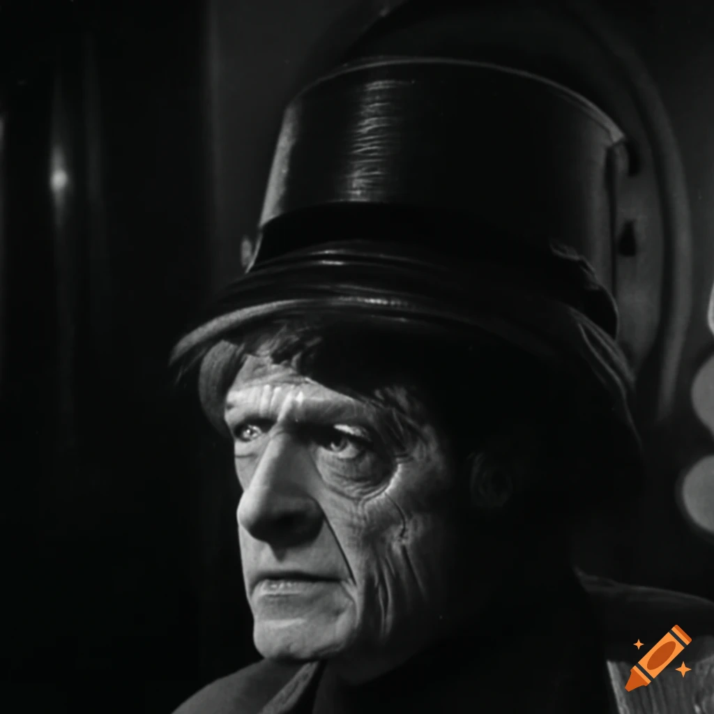 Patrick troughton as doctor who in a terrifying scene