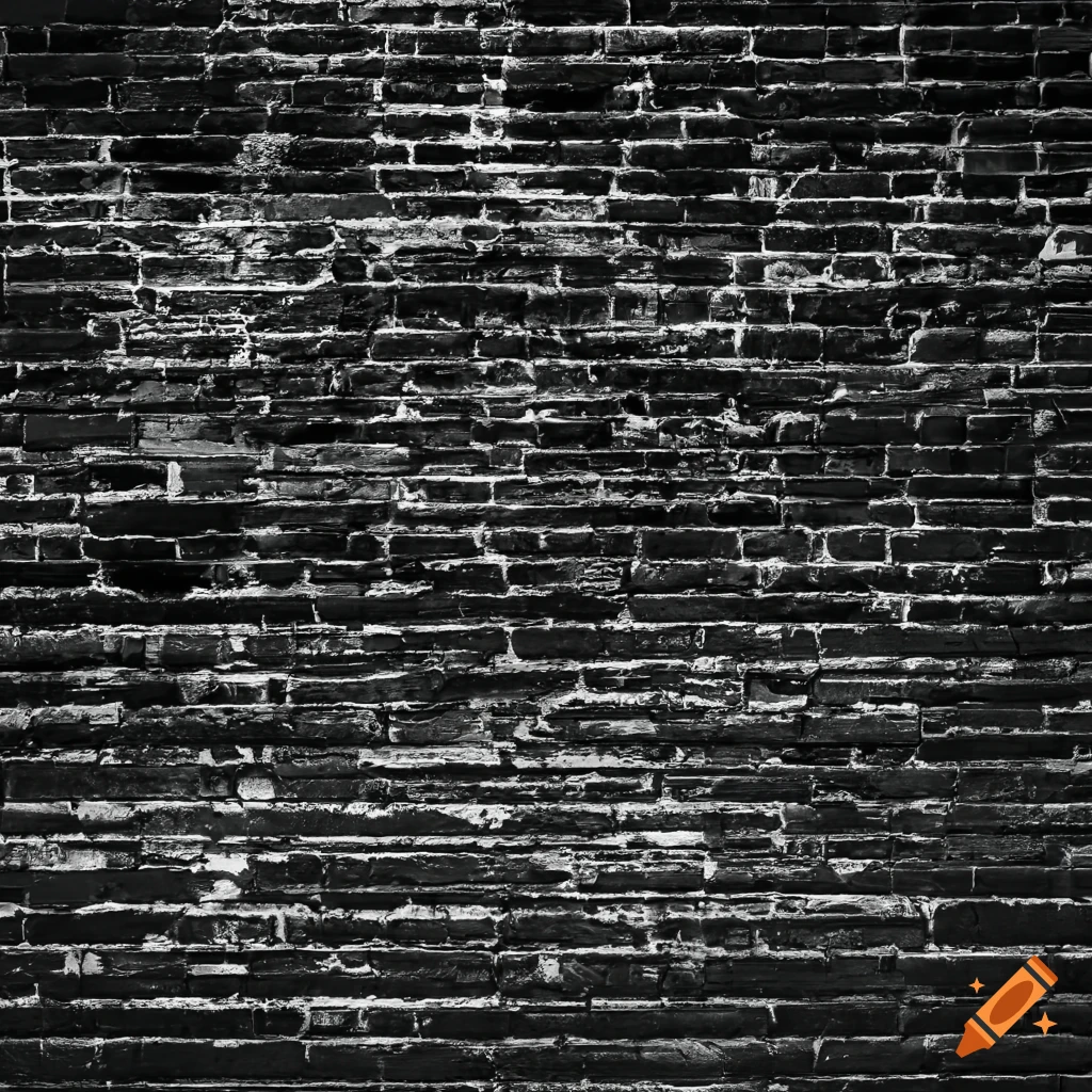 high contrast black and white brick texture