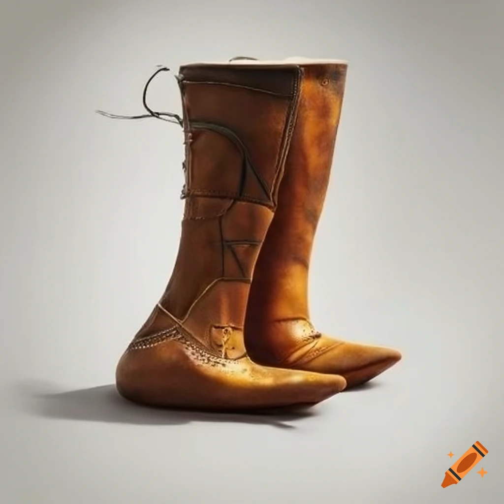 ancient rhyton in the shape of sami knee boots