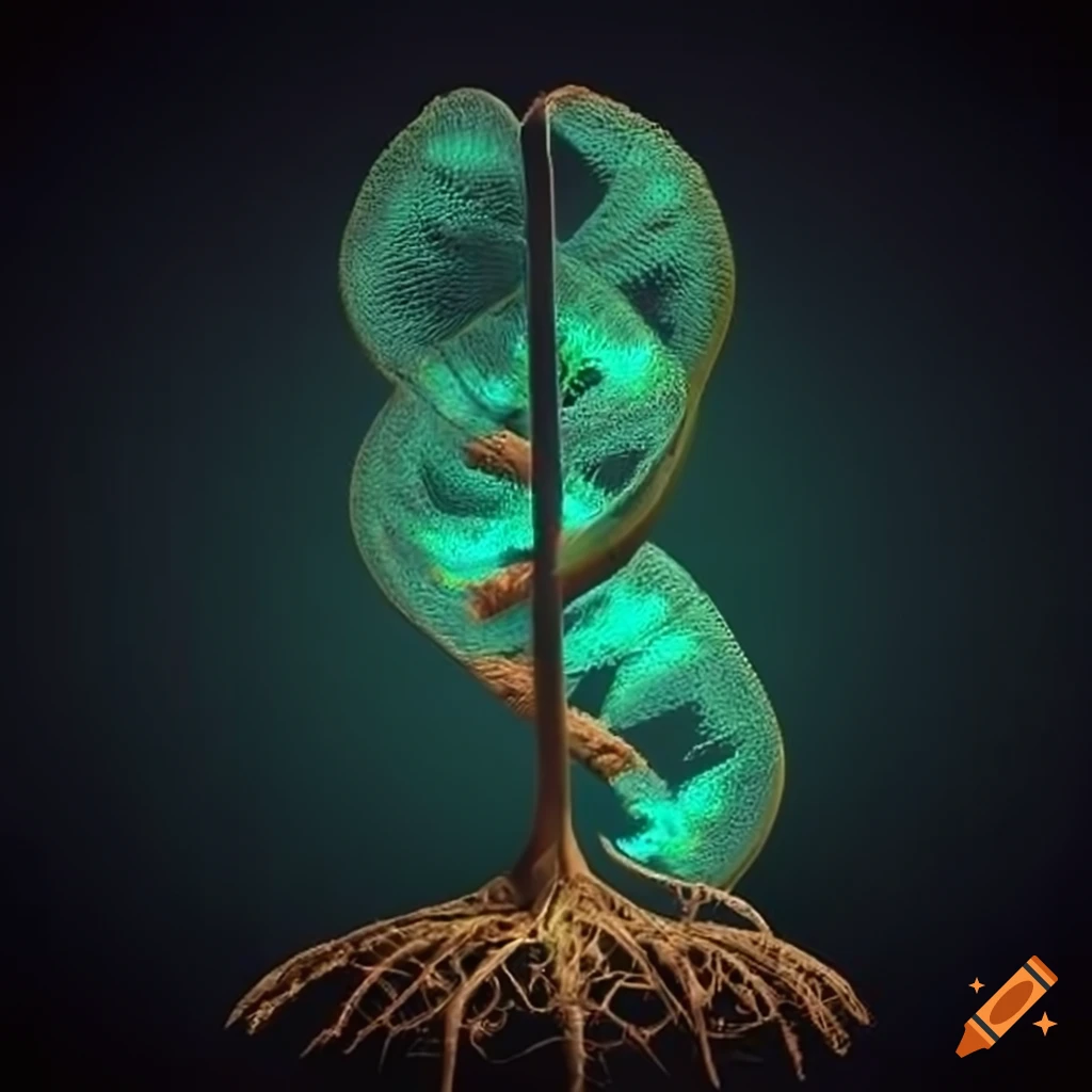 Stylized image of a plant symbolizing plant translation initiation on