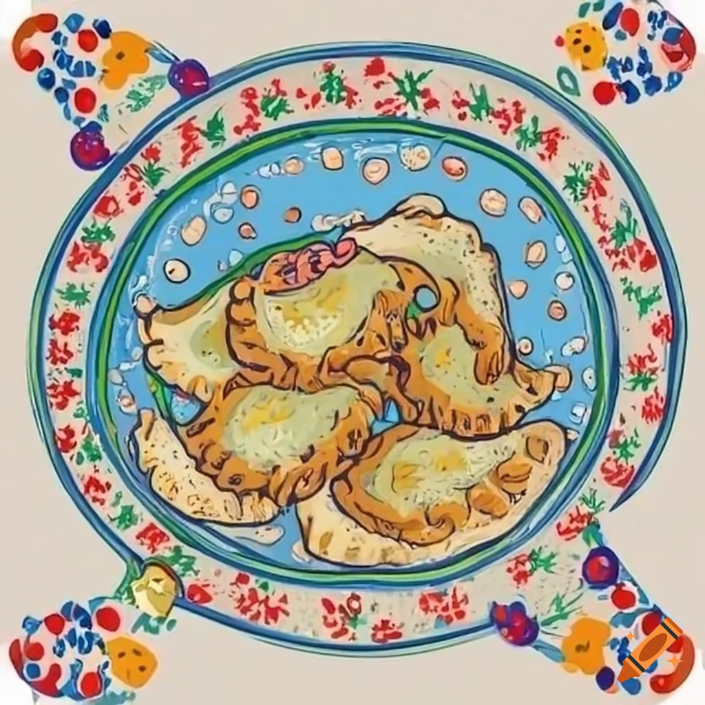 Polishstyle christmas gift filled with pierogi