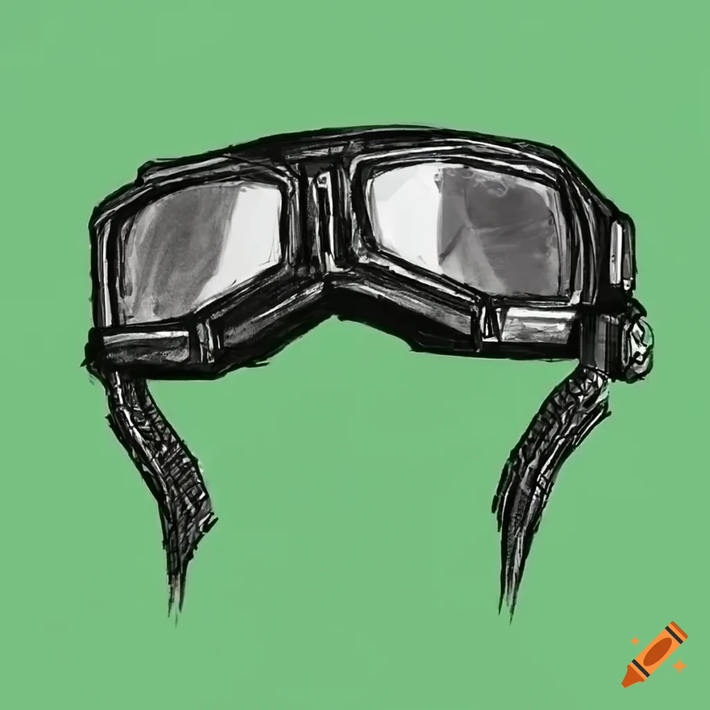 Mountain Goggles One Line Drawing Continuous Hand Drawn Sport Theme  25681041 Vector Art at Vecteezy