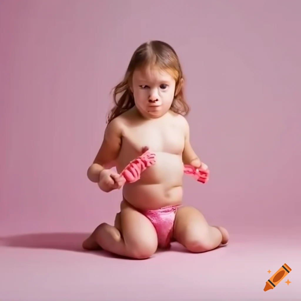 little girl playing with blocks