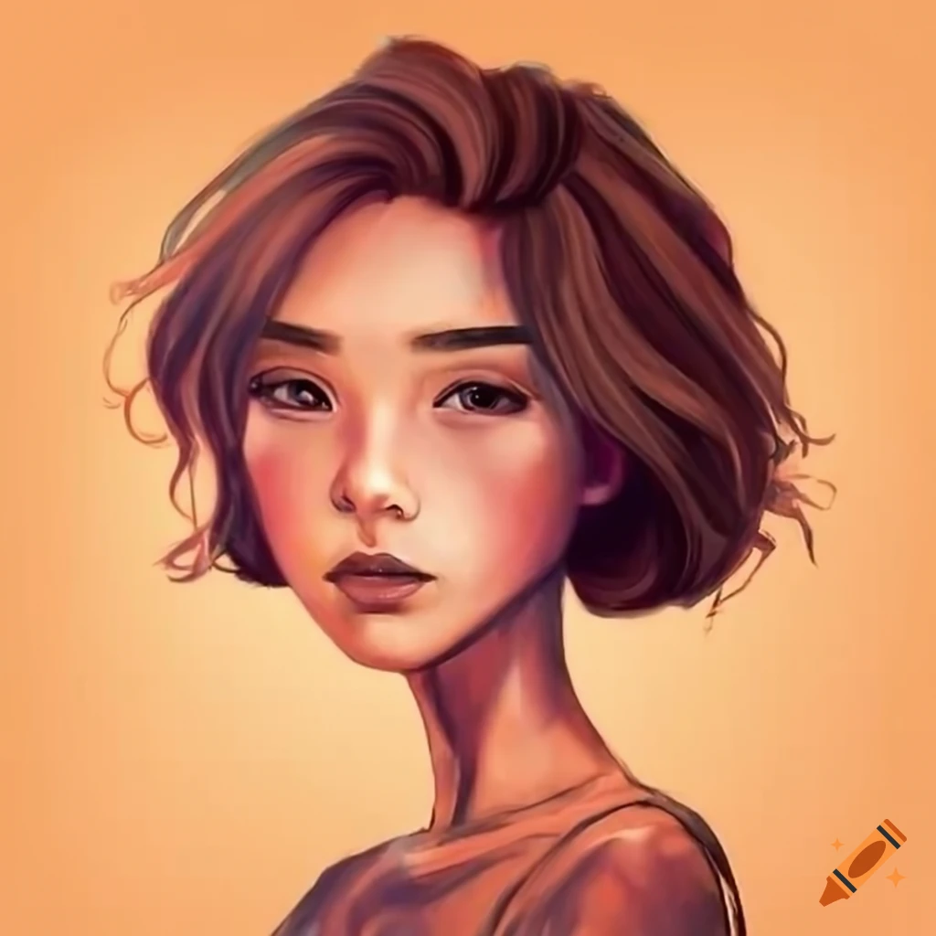 portrait of a confident and stylish girl