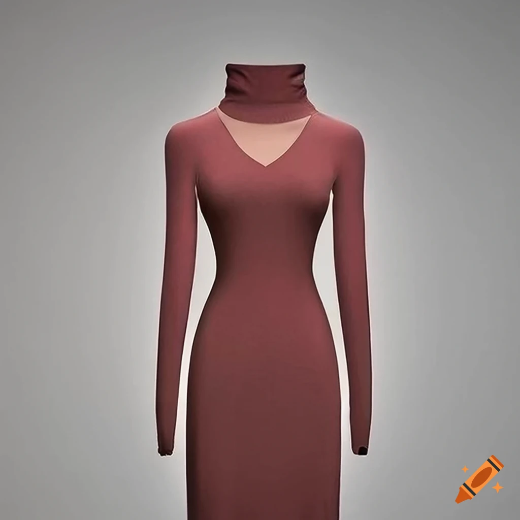 soft and luxurious sweater dress with versatile neckline options