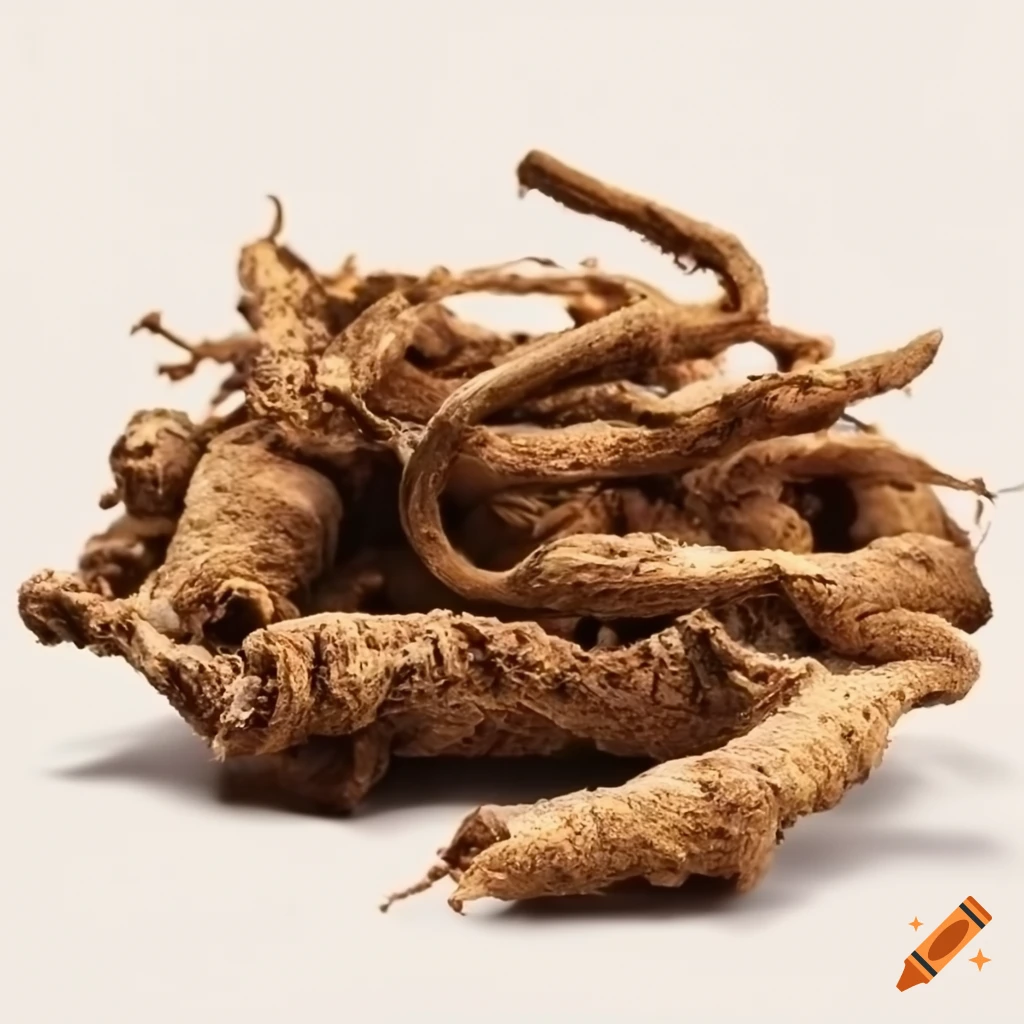 Closeup of marshmallow root on Craiyon