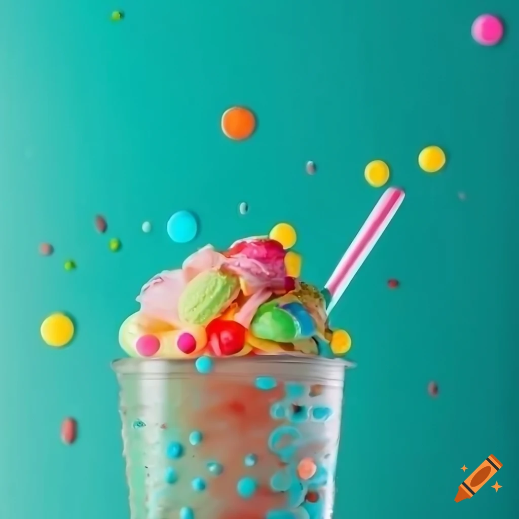 Cookies and cream milktea with ice cream and toppings in a clear glass