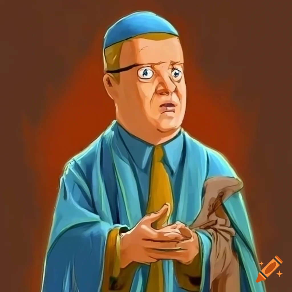 Hank hill as a wizard in robes on Craiyon