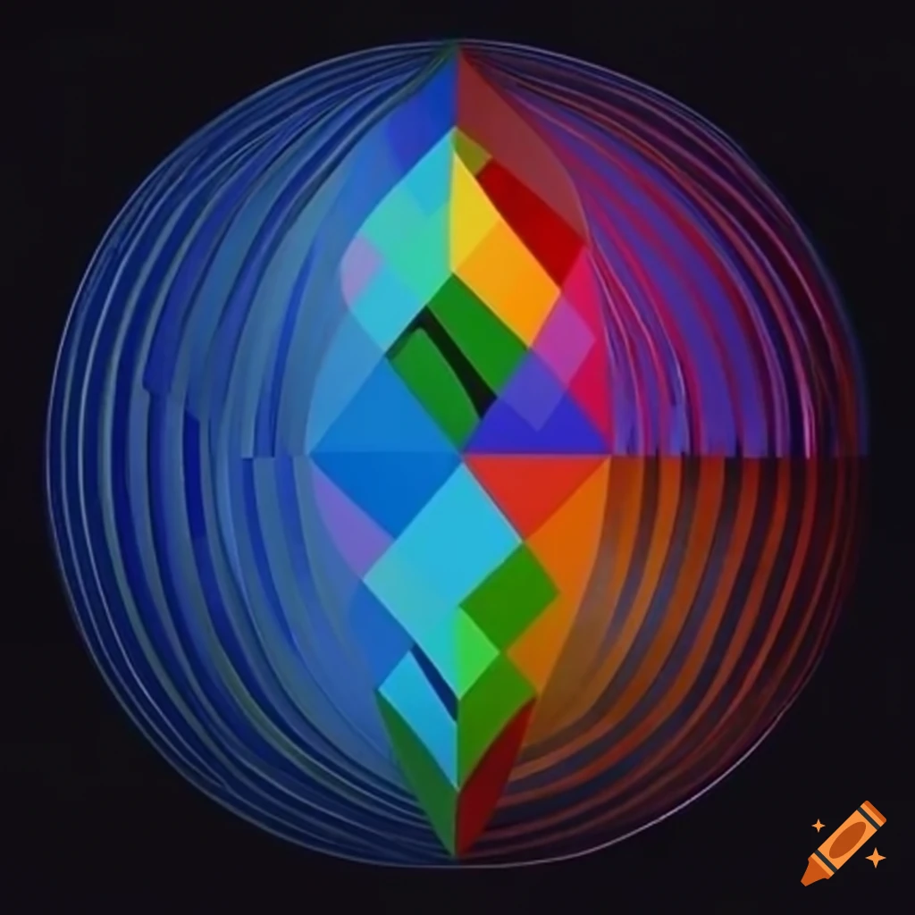 surreal geometric art by Victor Vasarely
